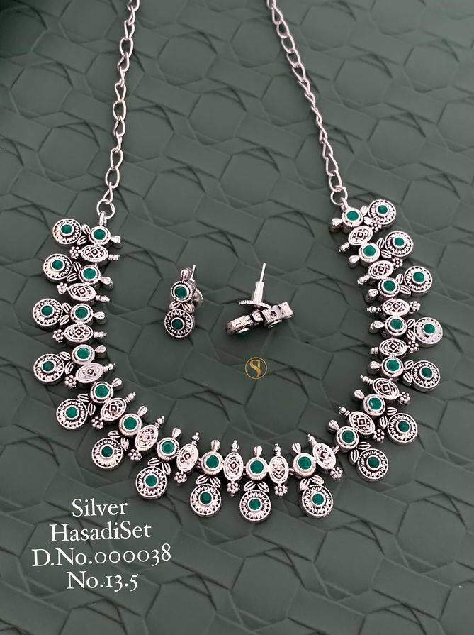 Designer Special Silver Navratri Hasadi Set 8 Wholesale Shop In Surat
